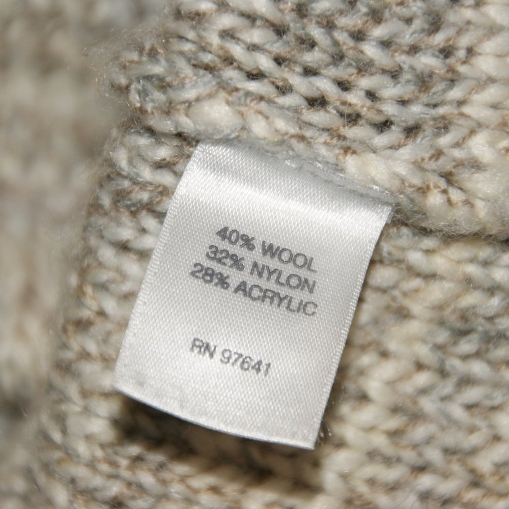 PURE J.JILL Marled Chunky Knit Cowl Sweater sz M - Picture 9 of 11